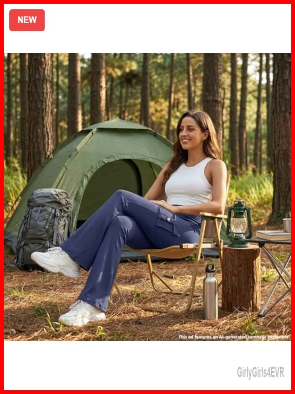 High Waisted Flare Leggings with Pockets Hidden Scrunch No Front Seam